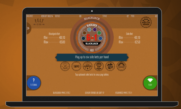 Blackjack 6 In 1 Feltgaming E