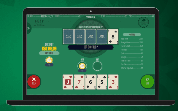 Caribbean Stud Poker Feltgaming E